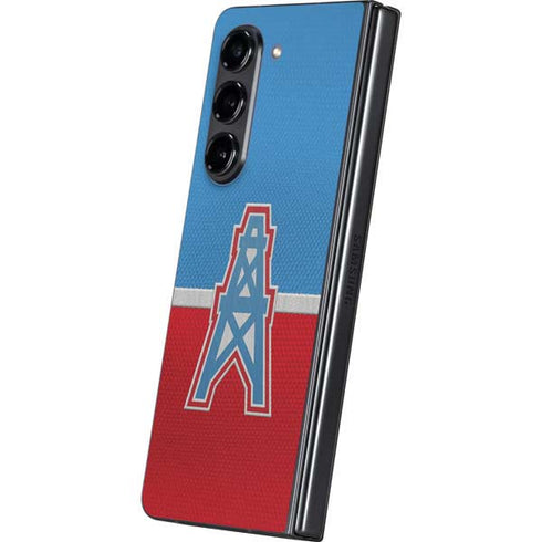 NFL Houston Oilers Vintage Galaxy Z Fold5 5G Skin
