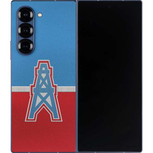 NFL Houston Oilers Vintage Galaxy Z Fold6 Skin