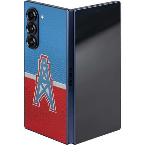 NFL Houston Oilers Vintage Galaxy Z Fold6 Skin
