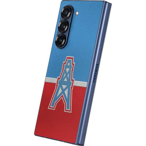 NFL Houston Oilers Vintage Galaxy Z Fold6 Skin