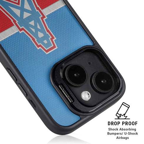 NFL Houston Oilers Vintage iPhone 15 Plus Kickstand Case