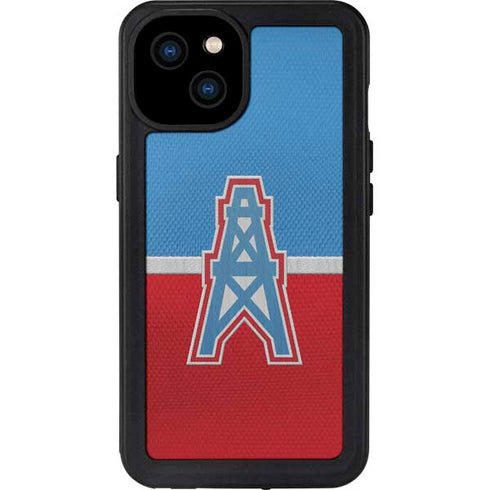 NFL Houston Oilers Vintage iPhone 15 Plus Waterproof Case