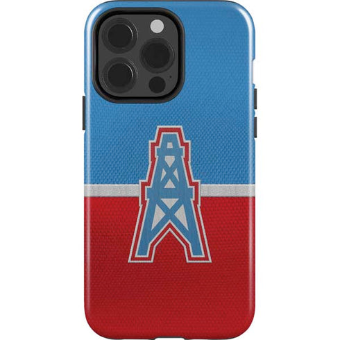 NFL Houston Oilers Vintage iPhone 15 Pro Impact Case