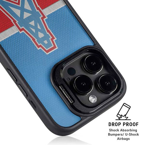 NFL Houston Oilers Vintage iPhone 15 Pro Kickstand Case
