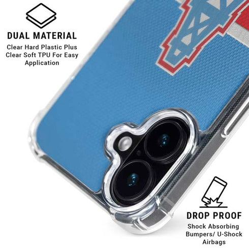 NFL Houston Oilers Vintage iPhone 16 Clear Case