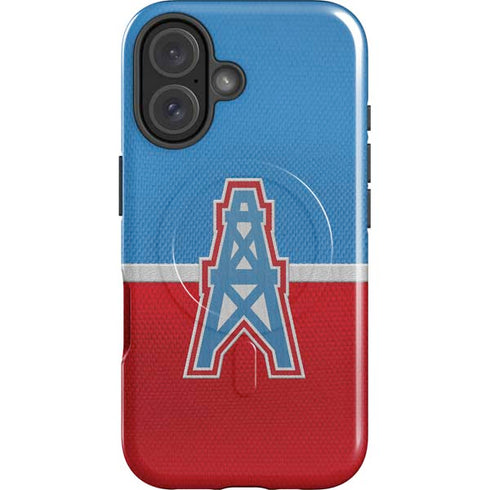 NFL Houston Oilers Vintage iPhone 16 Plus Magsafe Impact Case