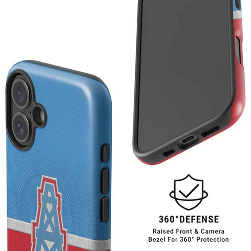 NFL Houston Oilers Vintage iPhone 16 Plus Magsafe Impact Case