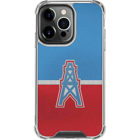 NFL Houston Oilers Vintage iPhone 16 Pro Clear Case