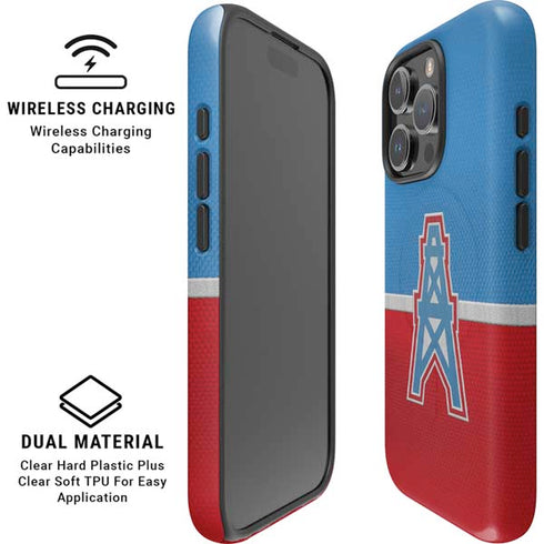 NFL Houston Oilers Vintage iPhone 16 Pro Magsafe Impact Case