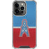 NFL Houston Oilers Vintage iPhone 16 Pro Max Clear Case