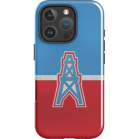 NFL Houston Oilers Vintage iPhone 16 Pro Max Impact Case