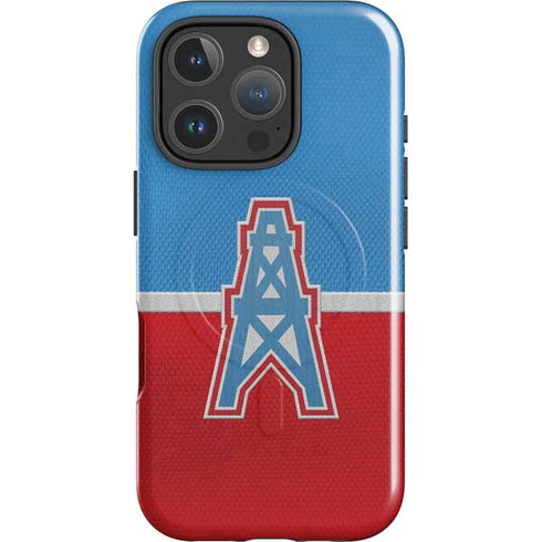 NFL Houston Oilers Vintage iPhone 16 Pro Max Magsafe Impact Case
