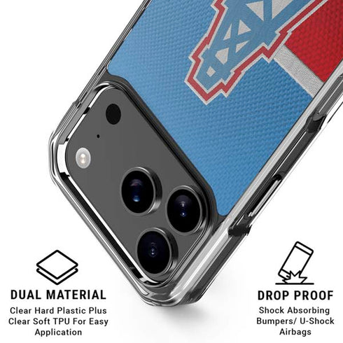NFL Houston Oilers Vintage iPhone 18 Pro Clear Case