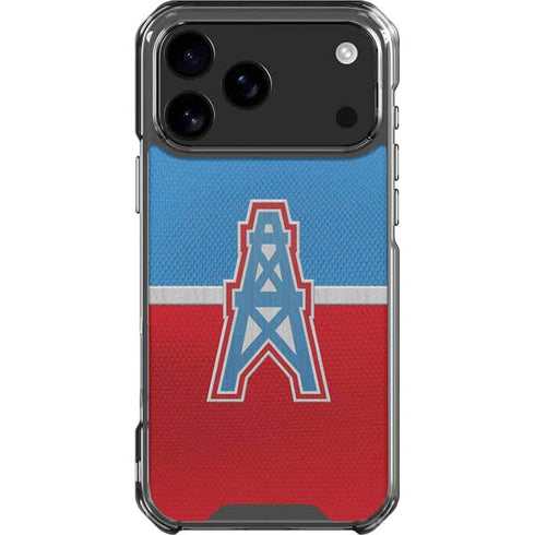 NFL Houston Oilers Vintage iPhone 18 Pro Max Clear Case