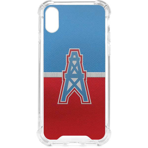 NFL Houston Oilers Vintage iPhone XS Clear Case