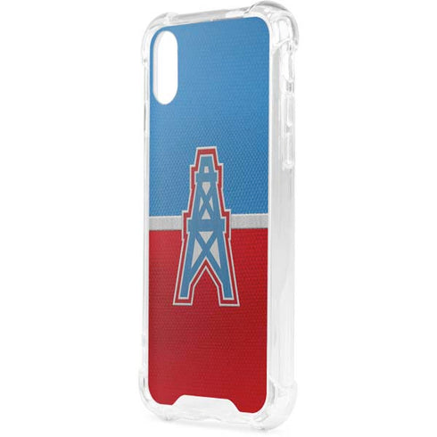NFL Houston Oilers Vintage iPhone XS Clear Case