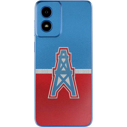 NFL Houston Oilers Vintage Moto G Play 4G (2024) Skin