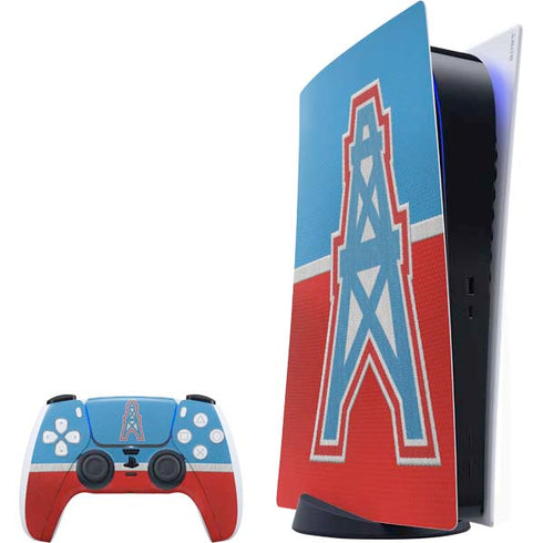 NFL Houston Oilers Vintage PlayStation PS5 Skins