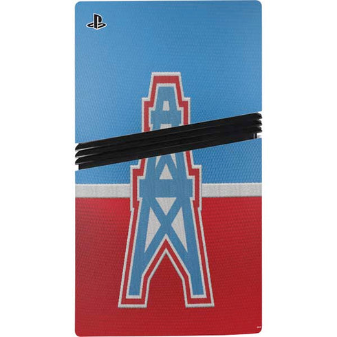 NFL Houston Oilers Vintage PS5 Pro Bundle Skin