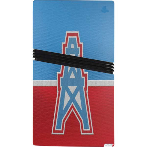 NFL Houston Oilers Vintage PS5 Pro Bundle Skin