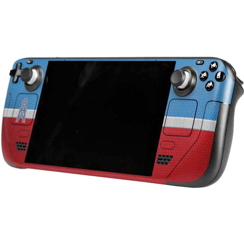NFL Houston Oilers Vintage Steam Deck Handheld Gaming Computer OLED Skin