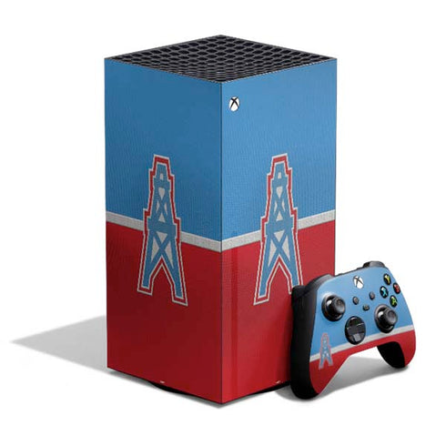 NFL Houston Oilers Vintage XBox Series X Digital Edition Bundle Skin
