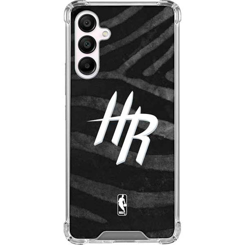 NBA Houston Rockets Black Animal Print Galaxy A16 5G Clear Case