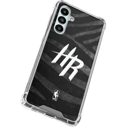 NBA Houston Rockets Black Animal Print Galaxy A16 5G Clear Case