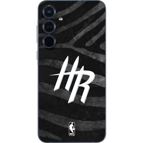 NBA Houston Rockets Black Animal Print Galaxy A35 5G Skin