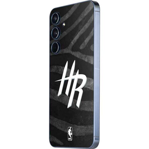NBA Houston Rockets Black Animal Print Galaxy A36 5G Skin