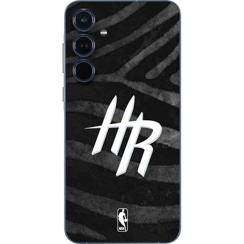 NBA Houston Rockets Black Animal Print Galaxy A55 5G Skin