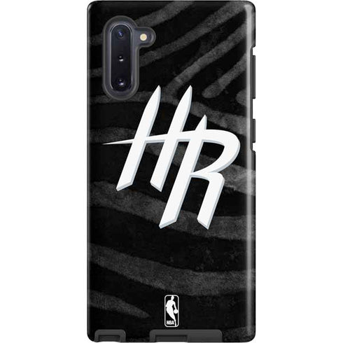 NBA Houston Rockets Black Animal Print Galaxy Cases