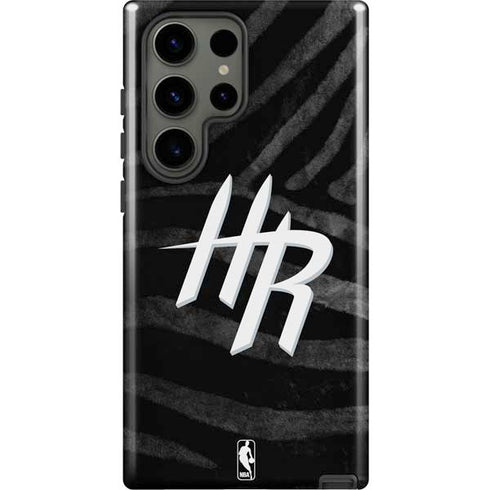 NBA Houston Rockets Black Animal Print Galaxy S23 Ultra Pro Case