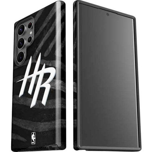NBA Houston Rockets Black Animal Print Galaxy S23 Ultra Pro Case