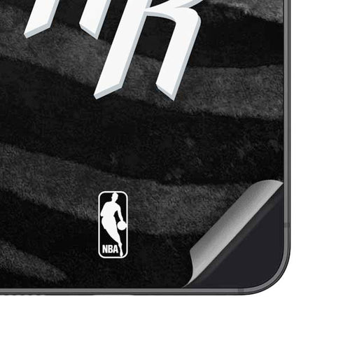 NBA Houston Rockets Black Animal Print Galaxy S25 Plus Skin