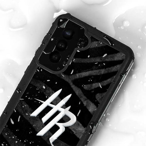 NBA Houston Rockets Black Animal Print Galaxy S24 Plus Waterproof Case