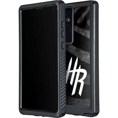 NBA Houston Rockets Black Animal Print Galaxy S24 Ultra Waterproof Case