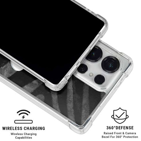 NBA Houston Rockets Black Animal Print Galaxy S25 Ultra Clear Case