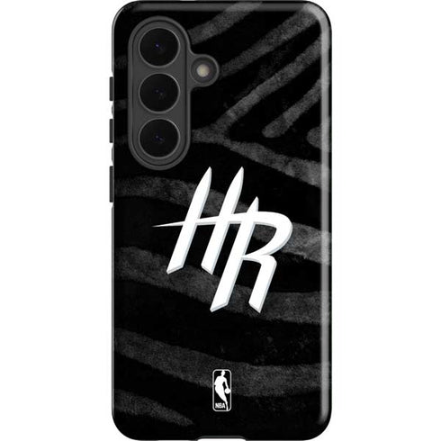 NBA Houston Rockets Black Animal Print Galaxy S26 Impact Case