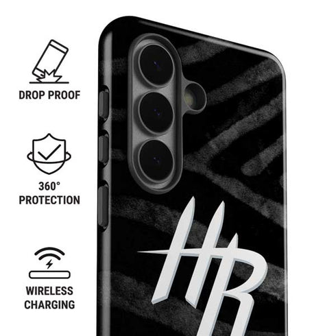 NBA Houston Rockets Black Animal Print Galaxy S26 Impact Case