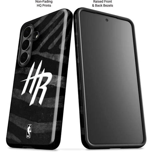 NBA Houston Rockets Black Animal Print Galaxy S26 Impact Case
