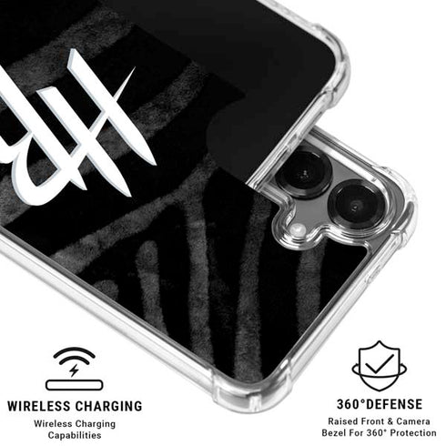 NBA Houston Rockets Black Animal Print Galaxy S26 Plus Clear Case