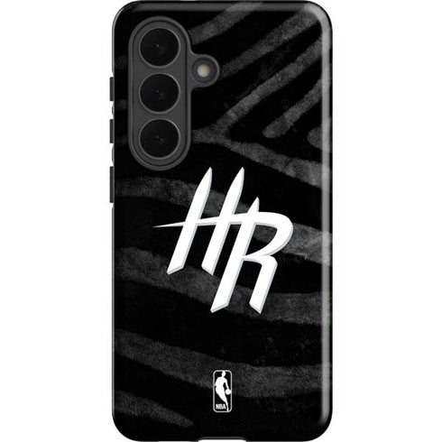 NBA Houston Rockets Black Animal Print Galaxy S26 Plus Impact Case