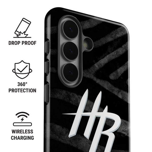 NBA Houston Rockets Black Animal Print Galaxy S26 Plus Impact Case