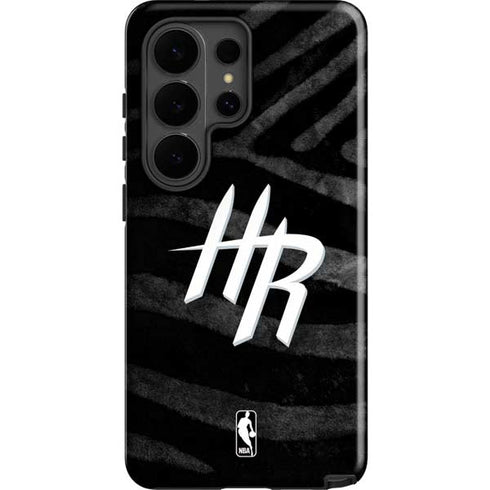 NBA Houston Rockets Black Animal Print Galaxy S26 Ultra Impact Case