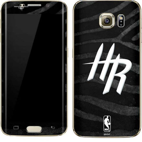 NBA Houston Rockets Black Animal Print Galaxy S7 Edge Skin