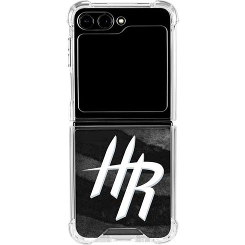 NBA Houston Rockets Black Animal Print Galaxy Z Flip6 Clear Case