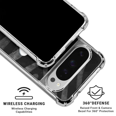 NBA Houston Rockets Black Animal Print Google Pixel 10 Pro XL Clear Case