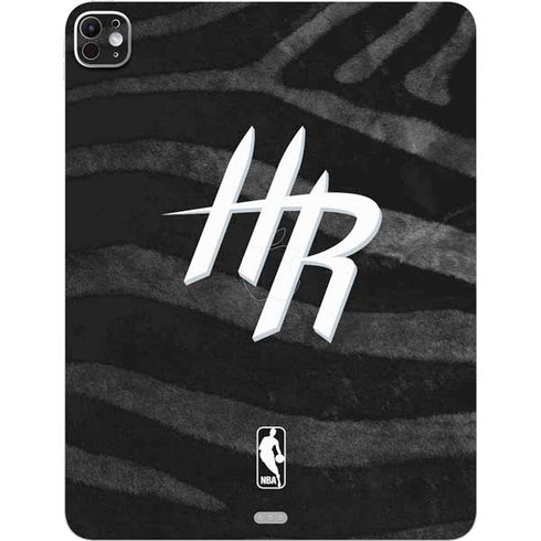NBA Houston Rockets Black Animal Print iPad Pro 13in M4 (2024) Skin