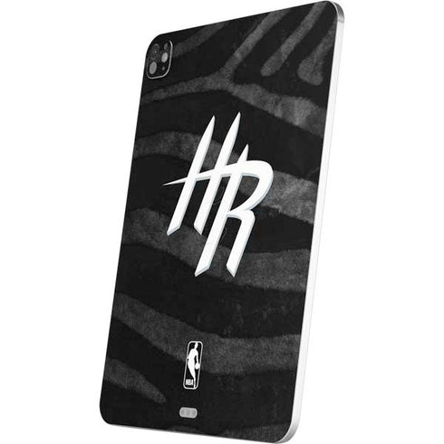 NBA Houston Rockets Black Animal Print iPad Pro 13in M4 (2024) Skin